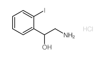 2-AMINO-1-(2-IODOPHENYL)ETHANOL HYDROCHLORIDE结构式