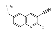 2-Chloro-6-methoxyquinoline-3-carbonitrile Structure