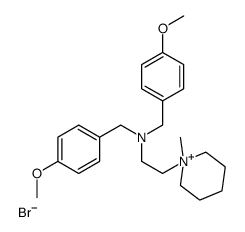 1-(2-(Bis(p-methoxybenzyl)amino)ethyl)-1-methyl-piperidinium bromide Structure