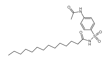 N-acetyl-sulfanilic acid myristoylamide结构式