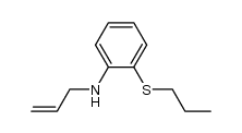 2-propylthio-N-allylaniline Structure