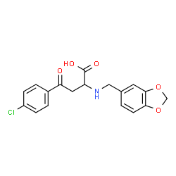 2-[(1,3-Benzodioxol-5-ylmethyl)amino]-4-(4-chlorophenyl)-4-oxobutanoic acid picture