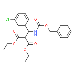 diethyl 2-[{[(benzyloxy)carbonyl]amino}(3-chlorophenyl)methyl]malonate picture