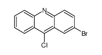 2-bromo-9-chloroacridine结构式