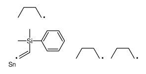dimethyl-phenyl-(2-tributylstannylethenyl)silane结构式