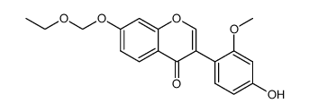 7-Ethoxymethoxy-4'-hydroxy-2'-methoxyisoflavon结构式