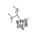 9-(dimethyl sulfide)-7-{bis(trimethylsilyl)methyl}CB10H11 Structure