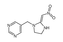 5-[[(2Z)-2-(nitromethylidene)imidazolidin-1-yl]methyl]pyrimidine Structure