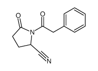 5-oxo-1-(2-phenylacetyl)pyrrolidine-2-carbonitrile Structure