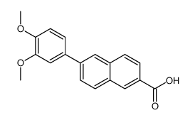 6-(3,4-Dimethoxyphenyl)-2-naphthoic acid Structure