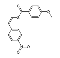 2-(4-nitrophenyl)vinyl 4-methoxybezenecarbonditioate结构式