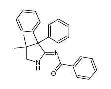 2-(Benzoylimino)-4,4-dimethyl-3,3-diphenylpyrrolidin Structure