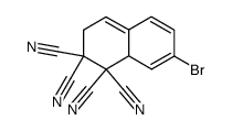 7-bromo-3,8a-dihydronaphthalene-1,1,2,2-tetracarbonitrile结构式