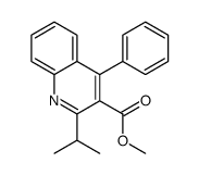 methyl 2-isopropyl-4-phenyl-quinoline-3-carboxylate结构式