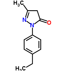 2-(4-Ethylphenyl)-5-methyl-2,4-dihydro-3H-pyrazol-3-one结构式
