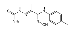 anti-α-p-Methylphenyleneamino-α-isonitrosoacetone thiosemicarbazone Structure