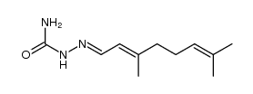 3,7-dimethyl-octa-2,6-dienal semicarbazone结构式