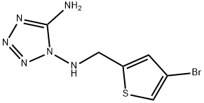 N~1~-[(4-bromothiophen-2-yl)methyl]-1H-tetrazole-1,5-diamine结构式