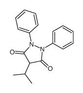 4-Isopropyl-1,2-diphenylpyrazolidine-3,5-dione结构式