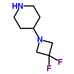 4-(3,3-difluoro-1-azetidinyl)-Piperidine structure