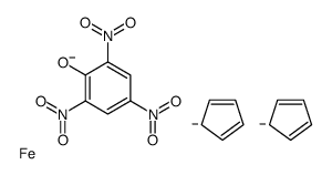 cyclopenta-1,3-diene,iron,2,4,6-trinitrophenolate Structure