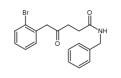 5-(2-bromophenyl)-4-oxo-pentanoic acid benzylamide结构式