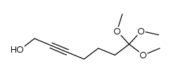 8-hydroxy-5-heptynoic acid, trimethyl orthoester Structure