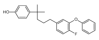 4-[5-(4-fluoro-3-phenoxyphenyl)-2-methylpentan-2-yl]phenol Structure