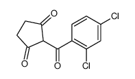2-(2,4-dichlorobenzoyl)cyclopentane-1,3-dione结构式