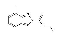7-methyl-2-ethoxycarbonylindazole结构式