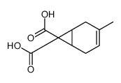 4-methylbicyclo[4.1.0]hept-3-ene-7,7-dicarboxylic acid结构式