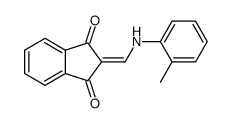 2-[(2-methylanilino)methylidene]indene-1,3-dione Structure