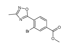 Methyl 3-bromo-4-(3-methyl-1,2,4-oxadiazol-5-yl)benzoate Structure