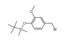 4-[(tert-butyldimethylsilyl)oxy]-3-methoxybenzyl bromide Structure