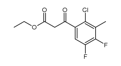 ethyl 2-chloro-4,5-difluoro-3-methylbenzoylacetate Structure