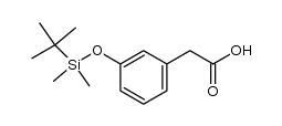 (3-{[tert-butyl(dimethyl)silyl]oxy}phenyl)acetic acid结构式