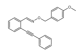 (E)-2-(phenylethynyl)benzaldehyde O-(4-methoxybenzyl) oxime Structure