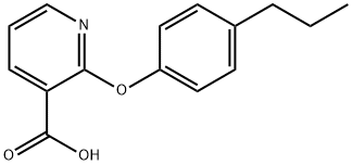 2-(4-propylphenoxy)nicotinic acid Structure