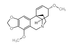 3H,6H-5,11b-Ethano[1,3]dioxolo[4,5-j]phenanthridine,4,4a-dihydro-3,7-dimethoxy-, (3R,4aR,5S,11bS)-结构式