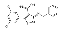 3-(Benzylamino)-5-(3,5-dichlorophenyl)-1,2-thiazole-4-carboxamide Structure