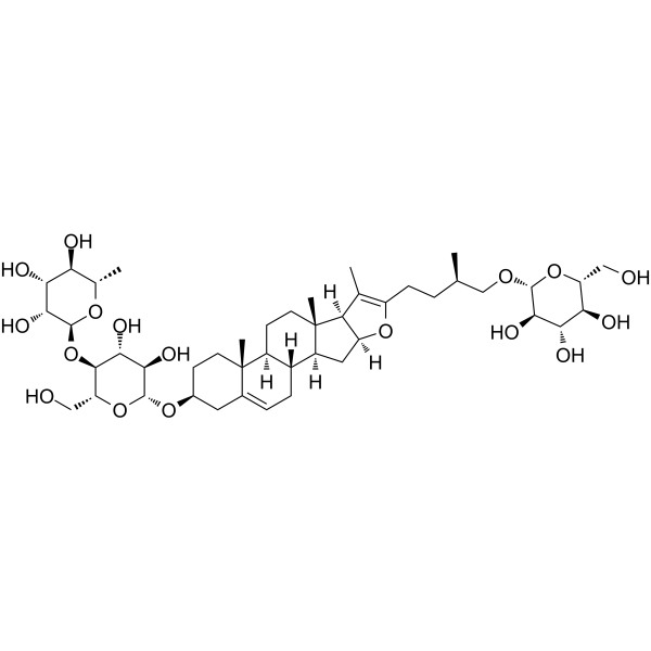 Furostan, β-D-glucopyranoside deriv结构式