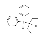 (1-Ethyl-1-hydroxypropyl)diphenylphosphine oxide Structure