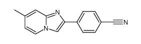 4-(7-methylimidazo[1,2-a]pyridin-2-yl)benzonitrile Structure