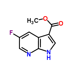 5-Flouro-7-azaindole-3-carboxylic acid Methyl ester Structure