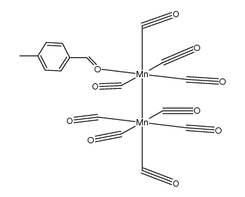 (η1-tolualdehyde)Mn2(CO)9结构式