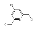 4-Bromo-2,6-bis(chloromethyl)-pyridine结构式