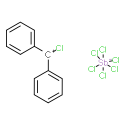 chlorodiphenylmethylium hexachloroantimonate Structure