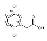 Homogentisic Acid-13C6结构式