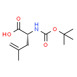 (R)-2-(Boc-amino)-4-methyl-4-pentenoic acid Structure