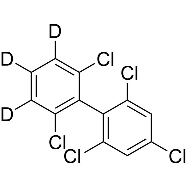 2,2',4,6,6'-Pentachloro-1,1'-biphenyl-d3结构式